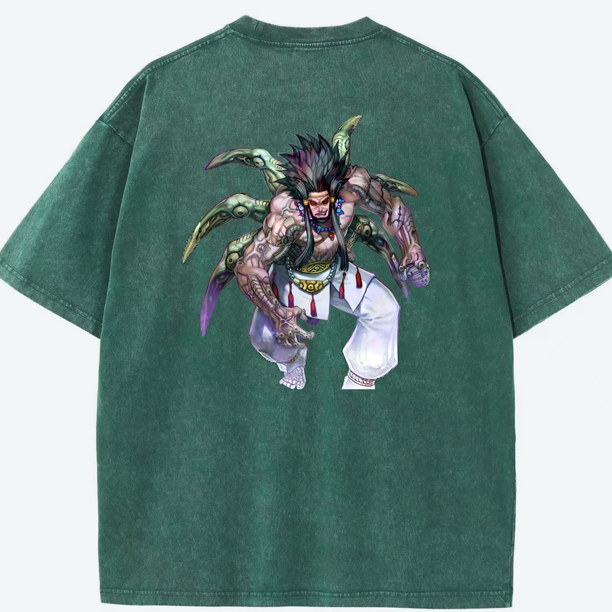 （画像用） 遊☆戯☆王 Yu-Gi-Oh! 綿100% ヴィンテージ風 半袖Tシャツ（背面プリント）